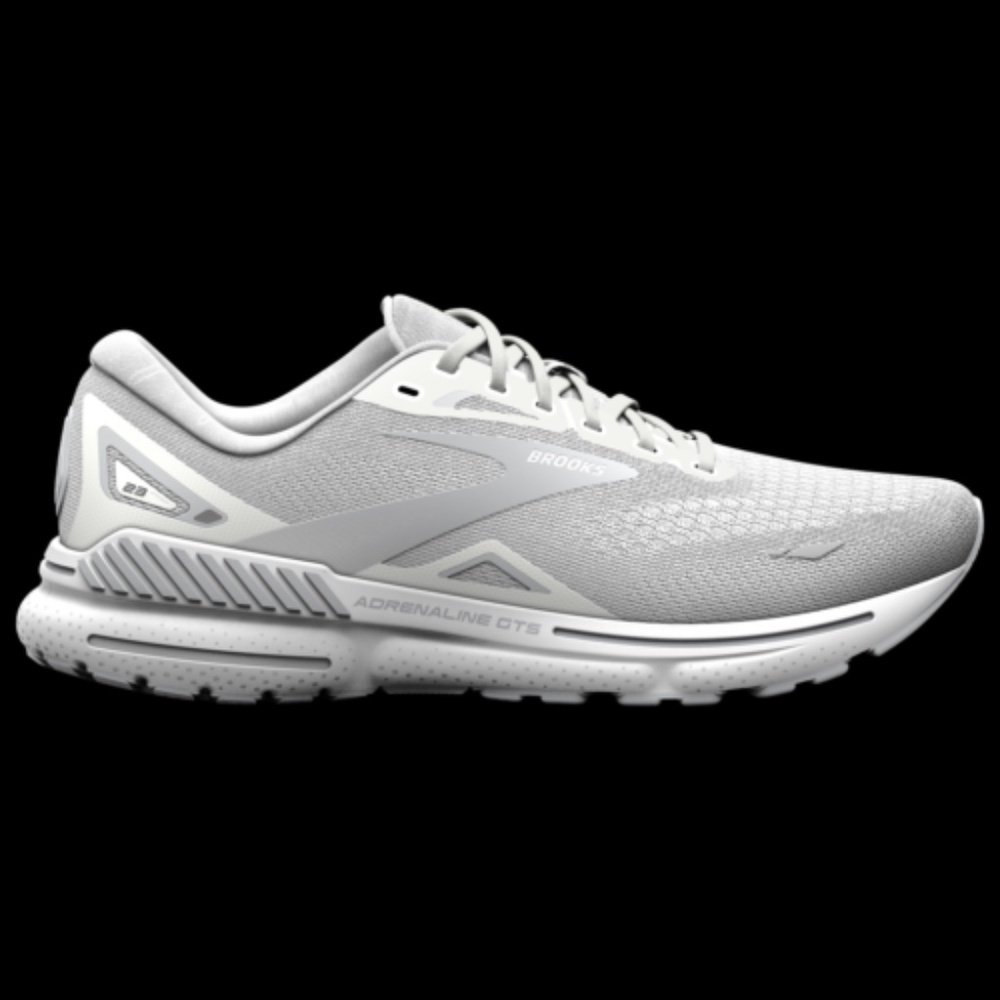 Brand New Women's Brooks Adrenaline GTS 23 White Oyster Running Shoes